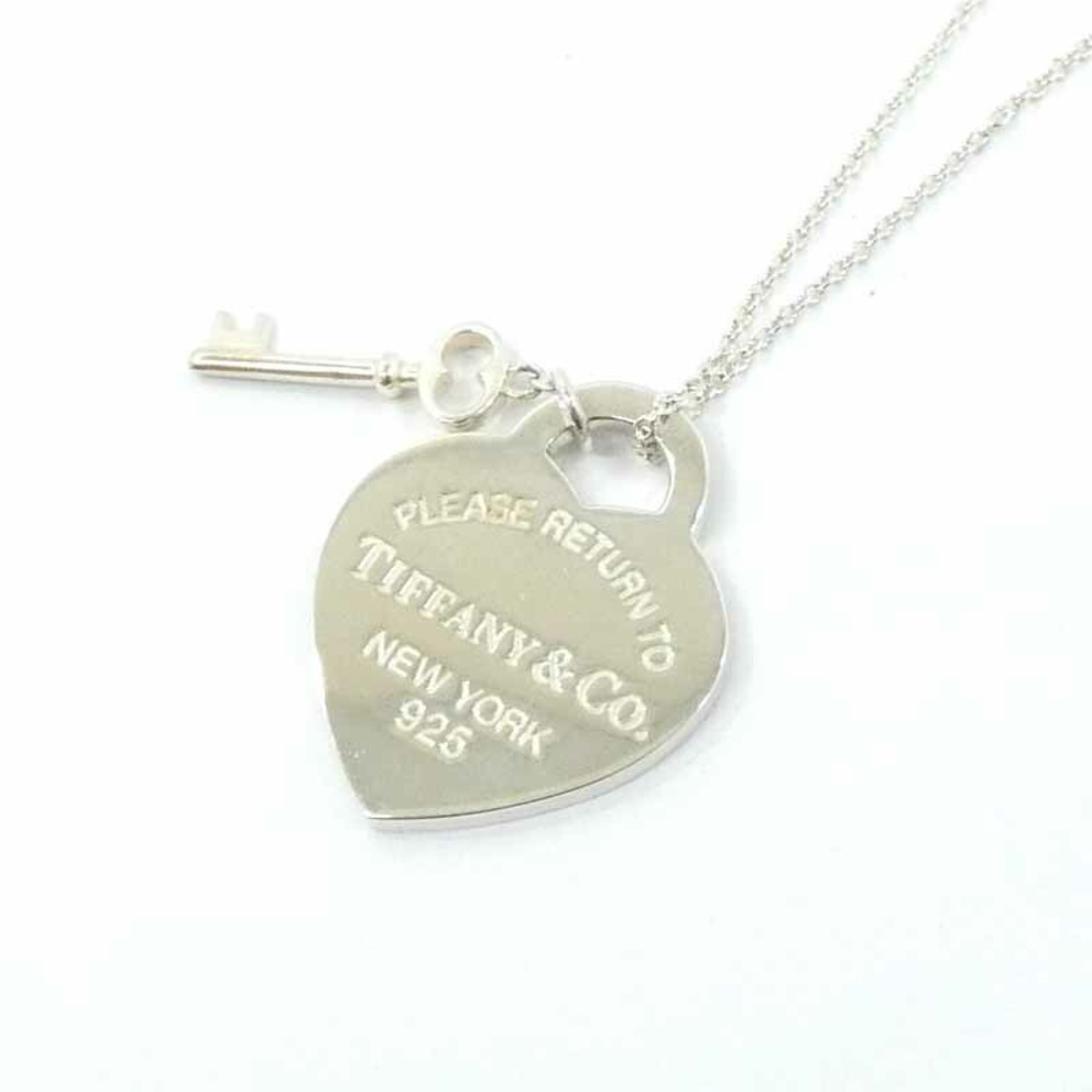 Tiffany & Co. Return to Heart Key Necklace Silver